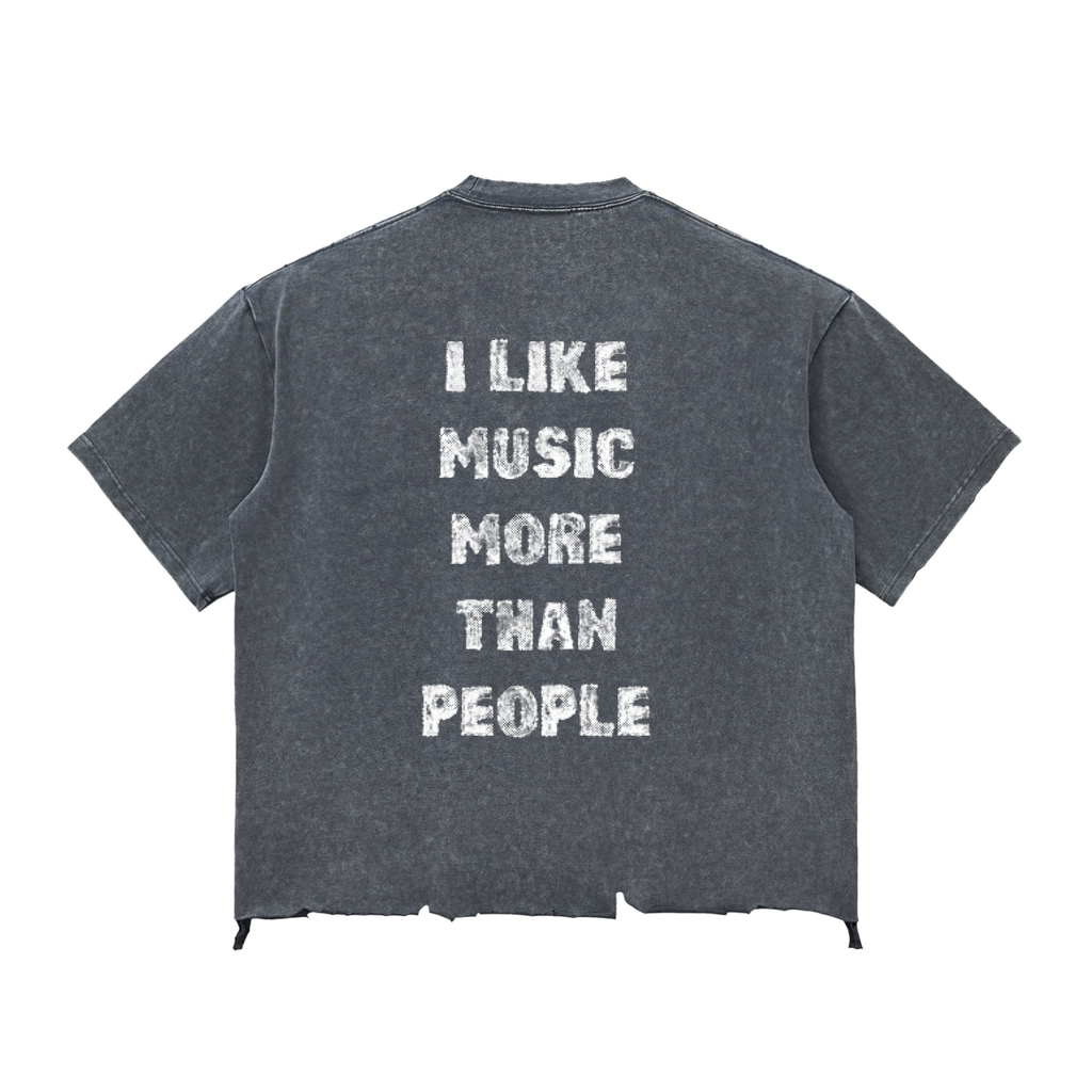 Raw-Hem Boxy T-shirt