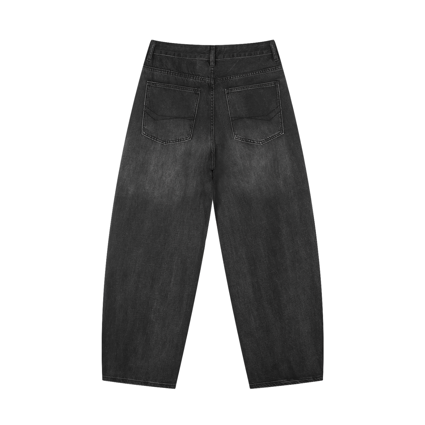 World Of Rock Sunfade Vintage Wash Barrel Leg Jeans
