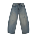World Of Rock Distressed Barrel Leg Jeans