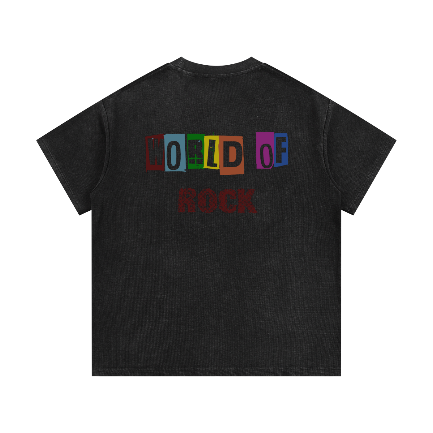 Mineral Wash Waffle Knit T-Shirt