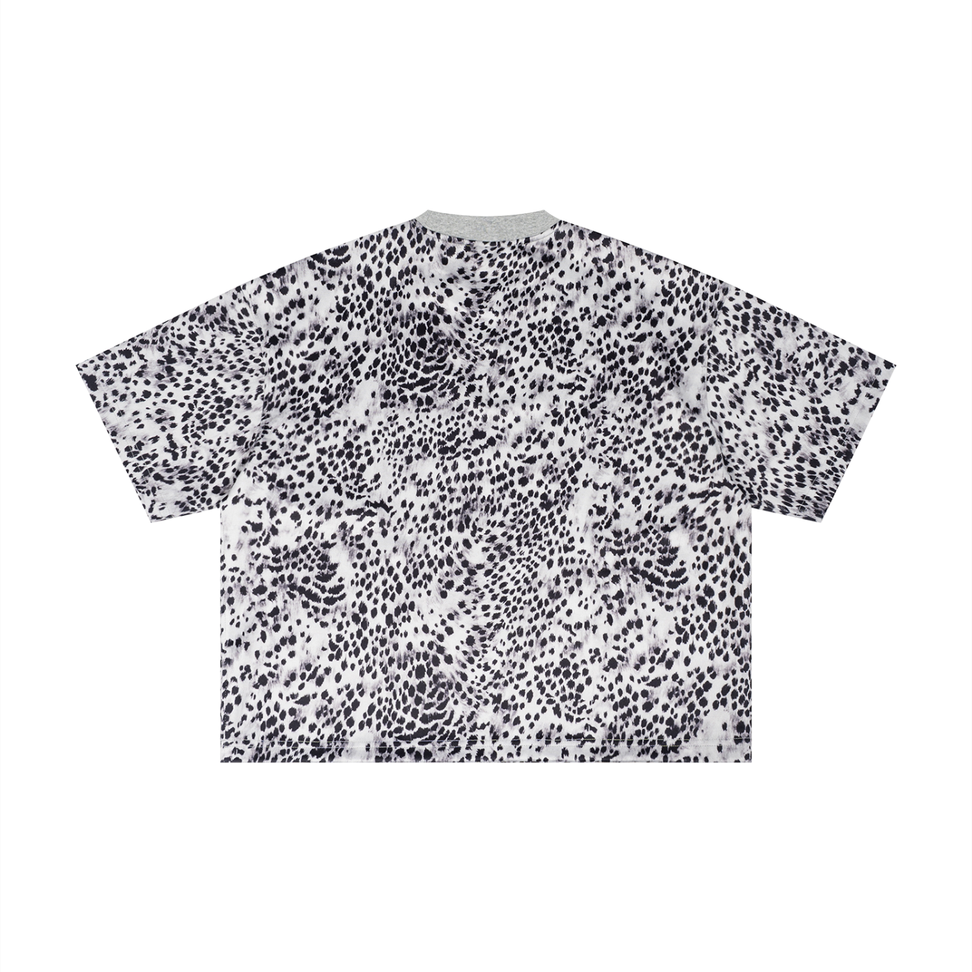 Leopard Print Boxy T-Shirt World Of Rock (NO IT'S NOT POLYESTER)