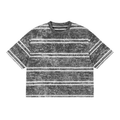 Basic Boxy Stripped World Of Rock T-Shirt