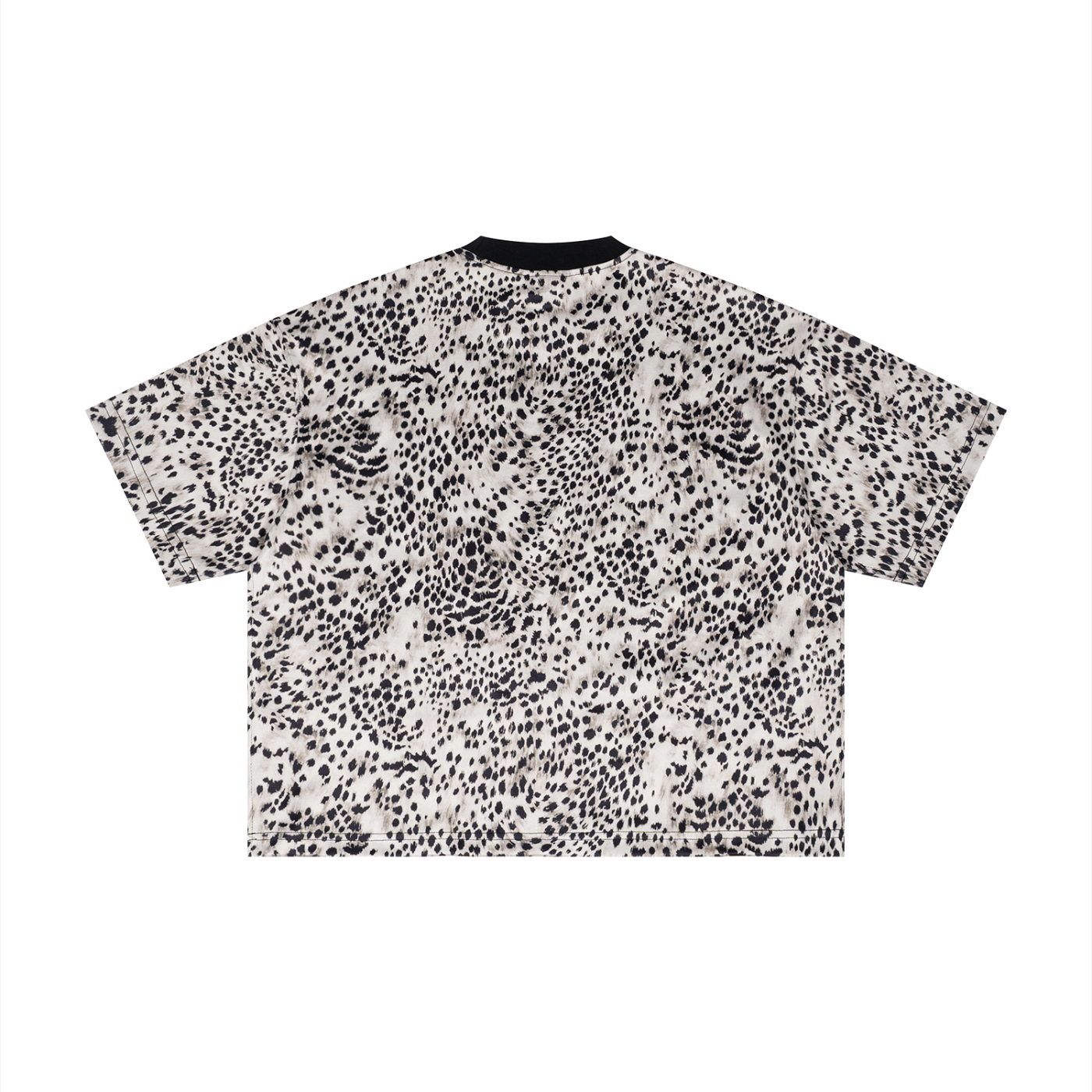 Leopard Print Boxy T-Shirt World Of Rock (NO IT'S NOT POLYESTER)