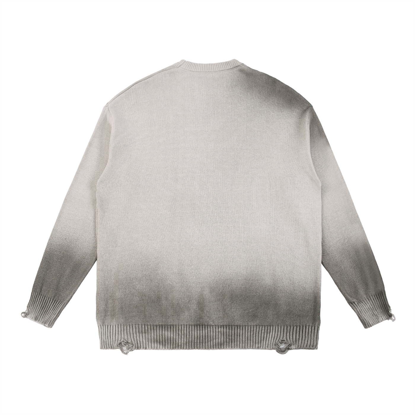 World Of Rock Distressed Ripped Crewneck Sweater
