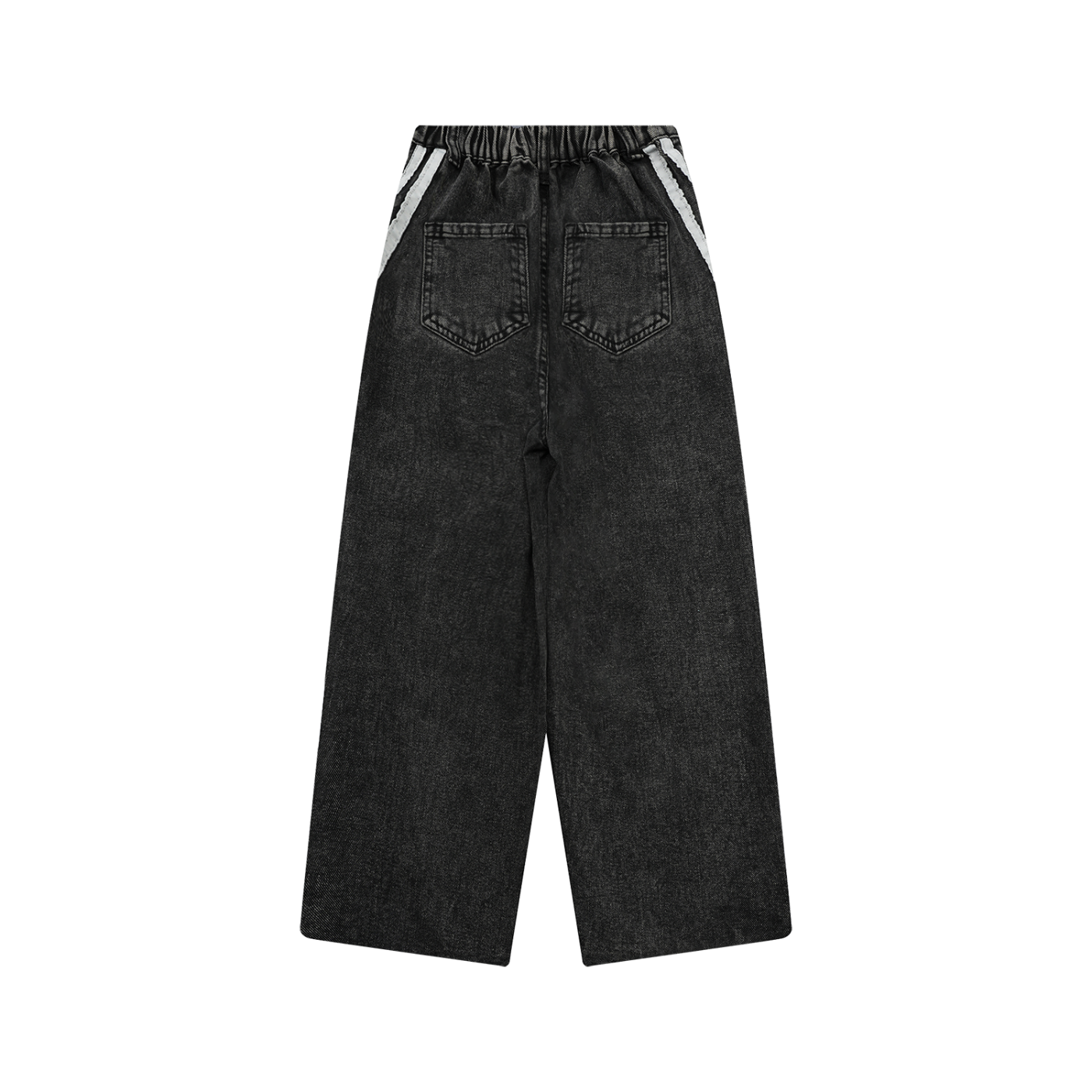 Baggy Vintage Wash Side Stripe Jeans