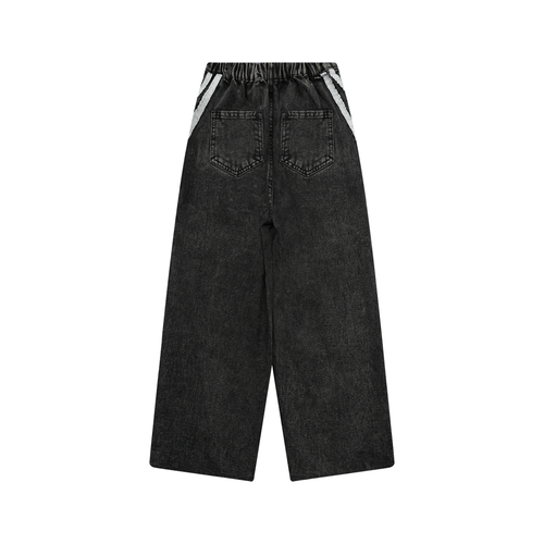 Baggy Vintage Wash Side Stripe Jeans