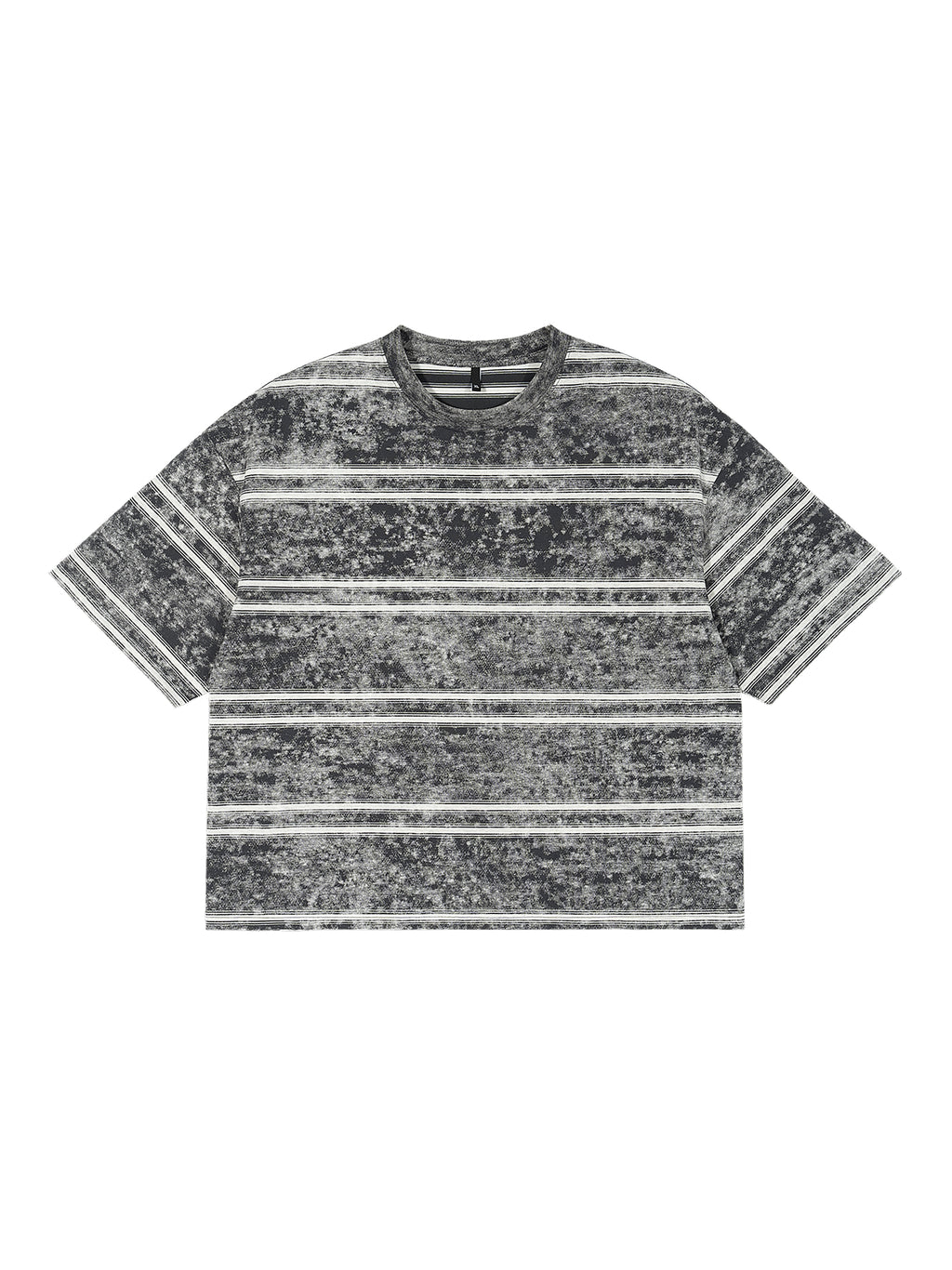 Basic Boxy Stripped World Of Rock T-Shirt