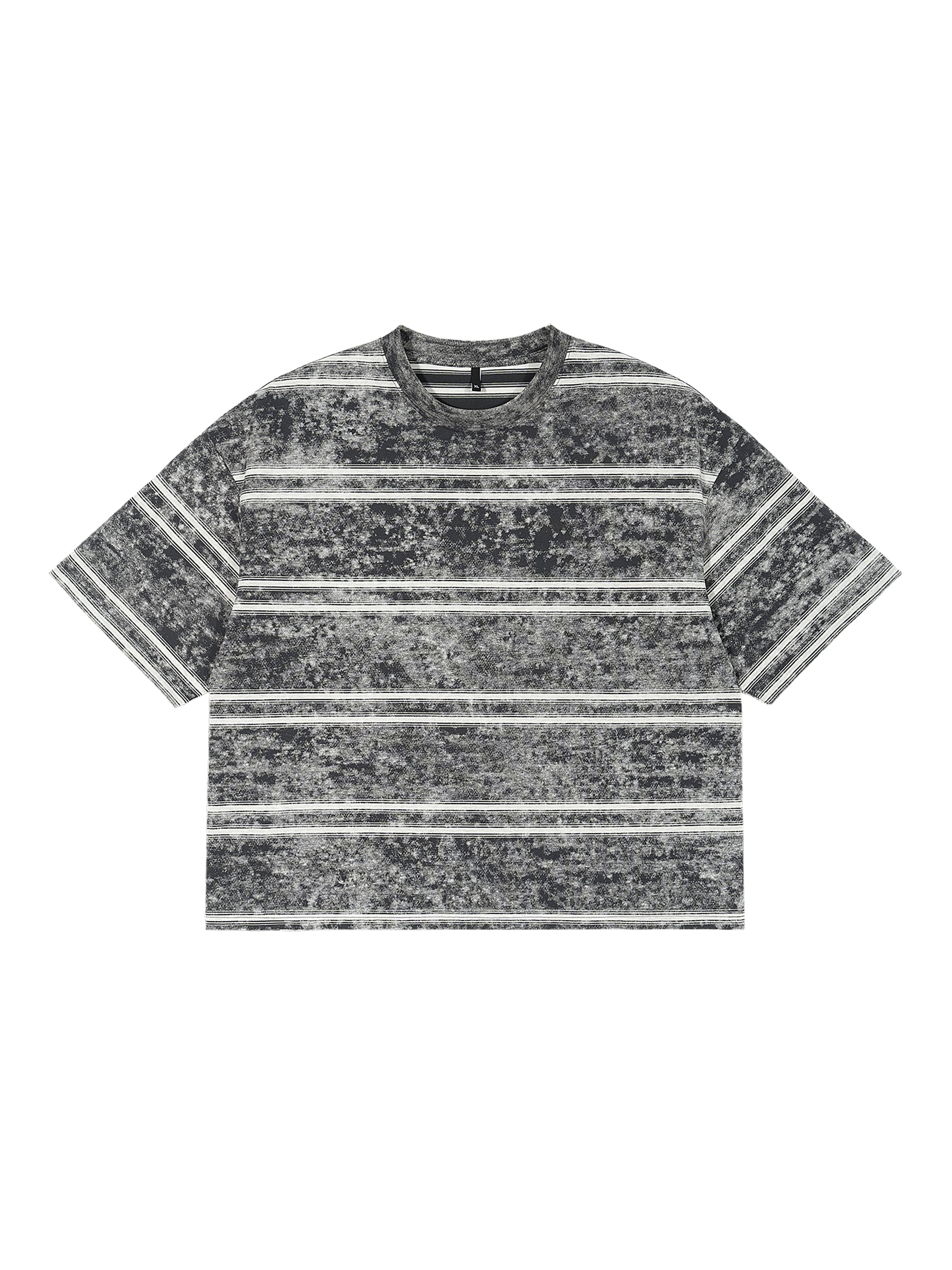 Basic Boxy Stripped World Of Rock T-Shirt