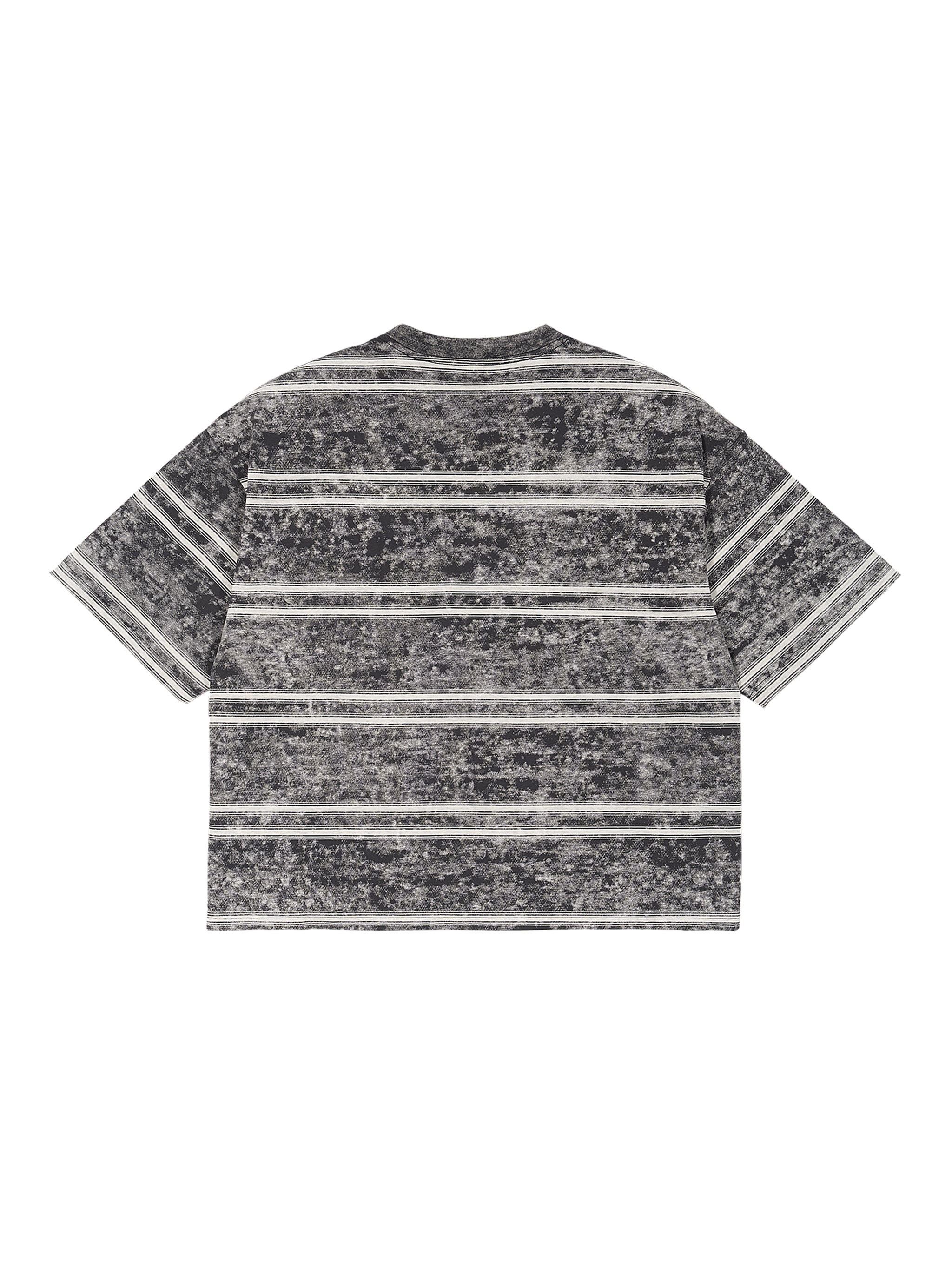 Basic Boxy Stripped World Of Rock T-Shirt