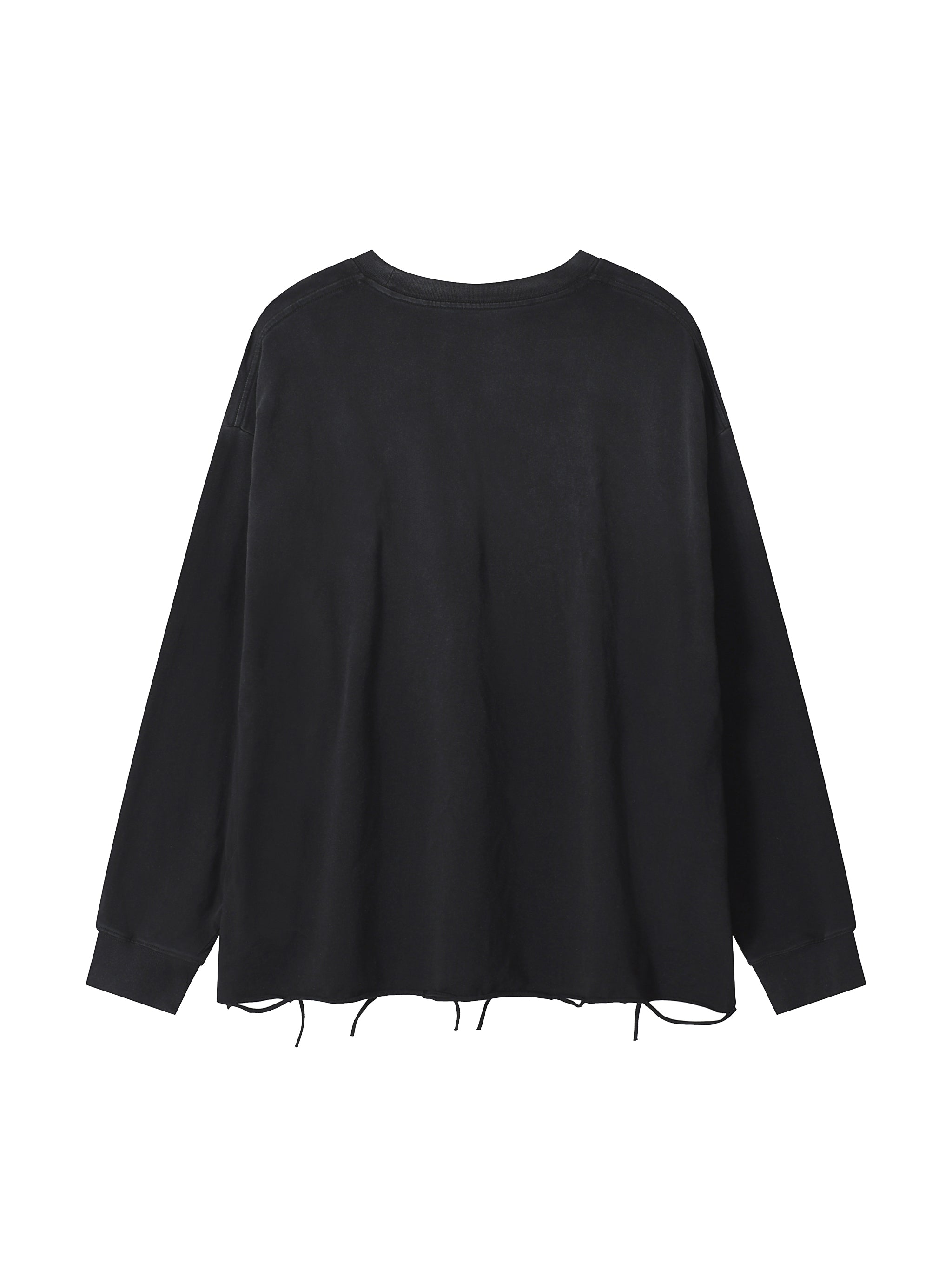 Raw Edge Ripped Long Sleeve Shirt World Of Rock