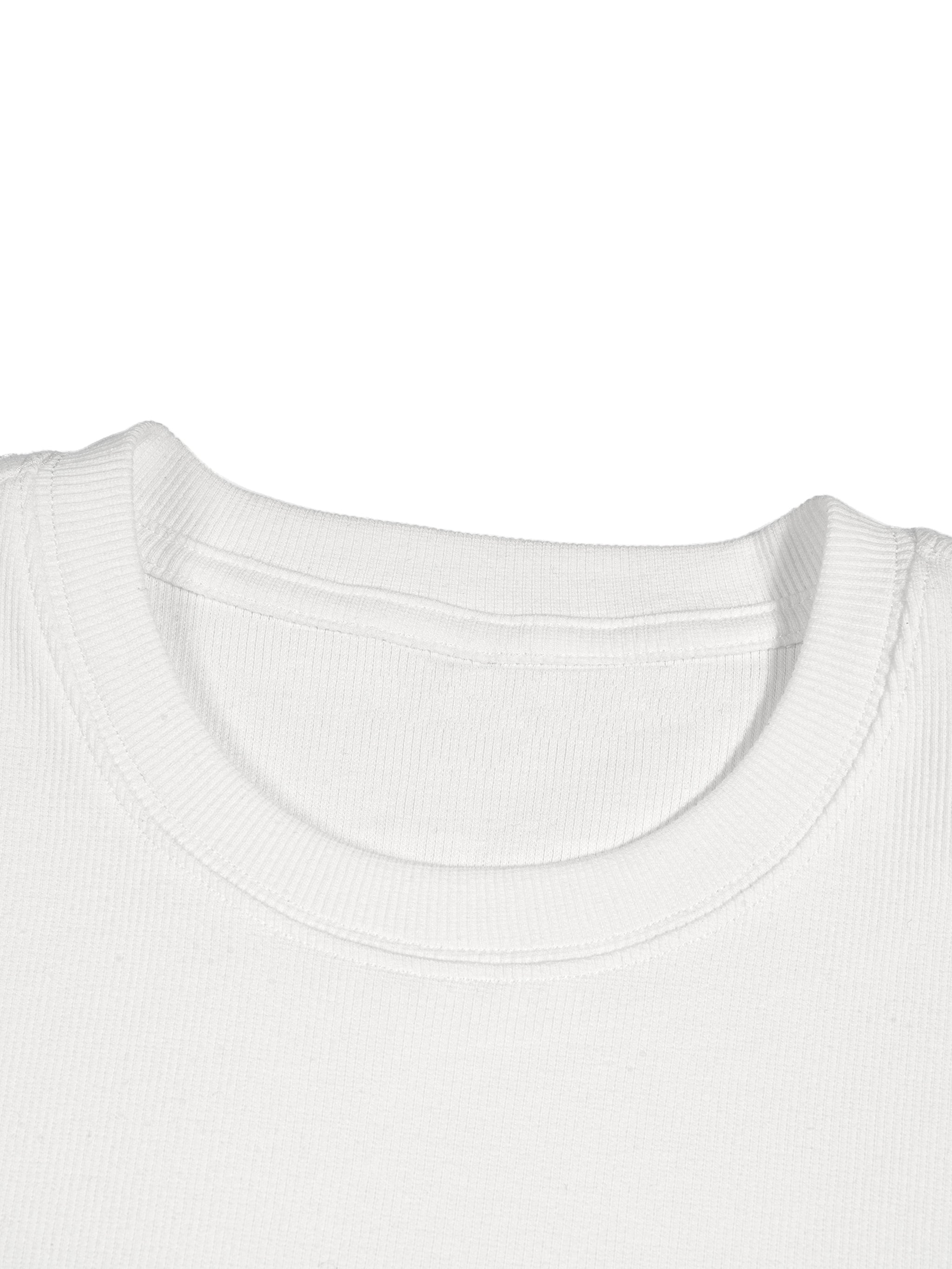 Men's Bodycon World Of Rock Ribbed Crop Top