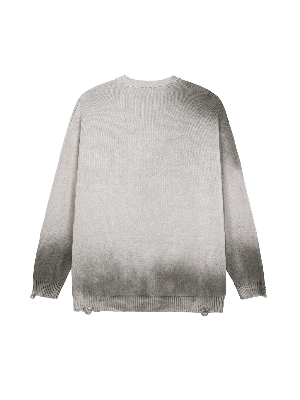 World Of Rock Distressed Ripped Crewneck Sweater
