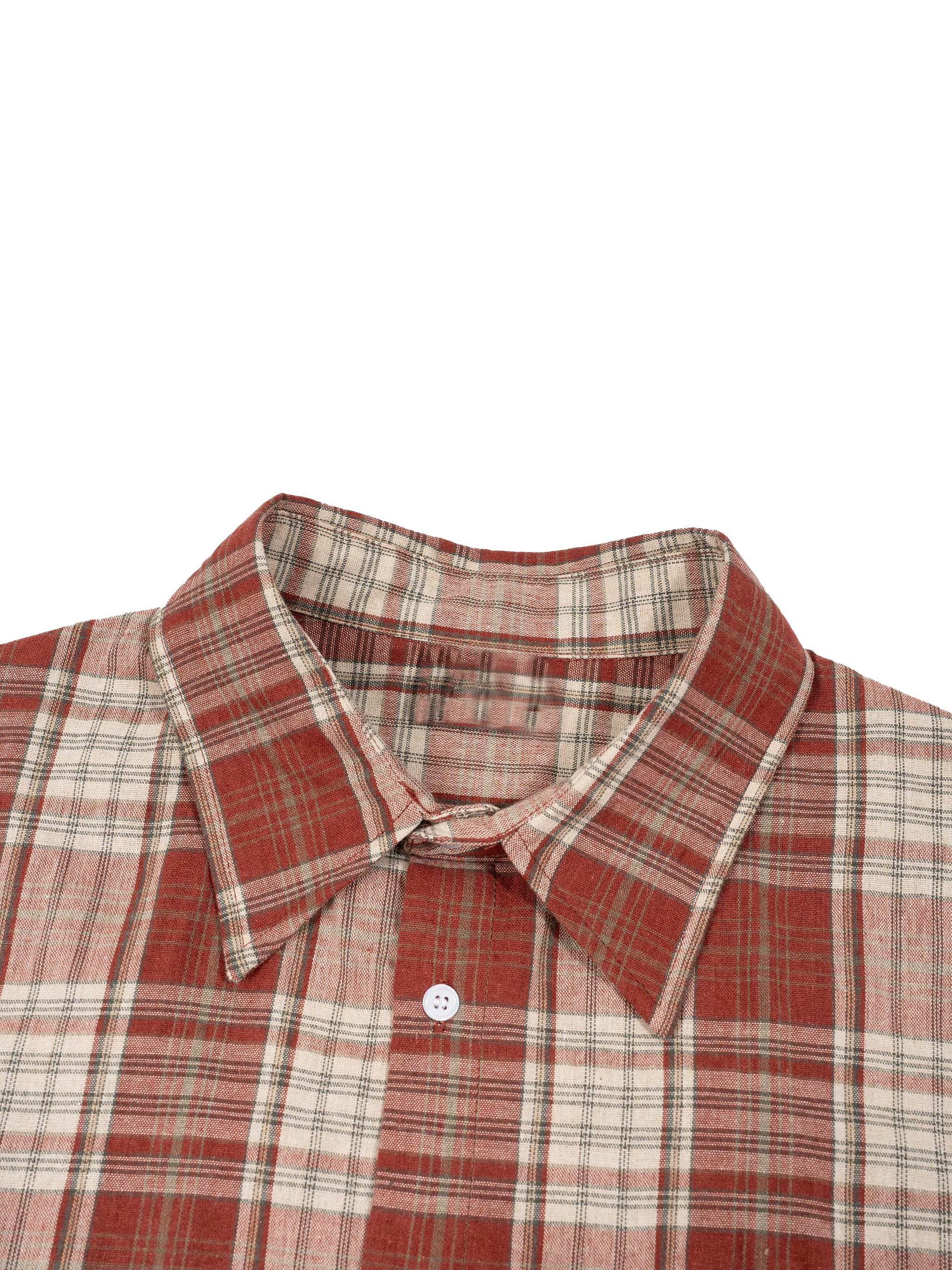 World Of Rock Unisex Plaid Boxy Short Sleeve Shirt
