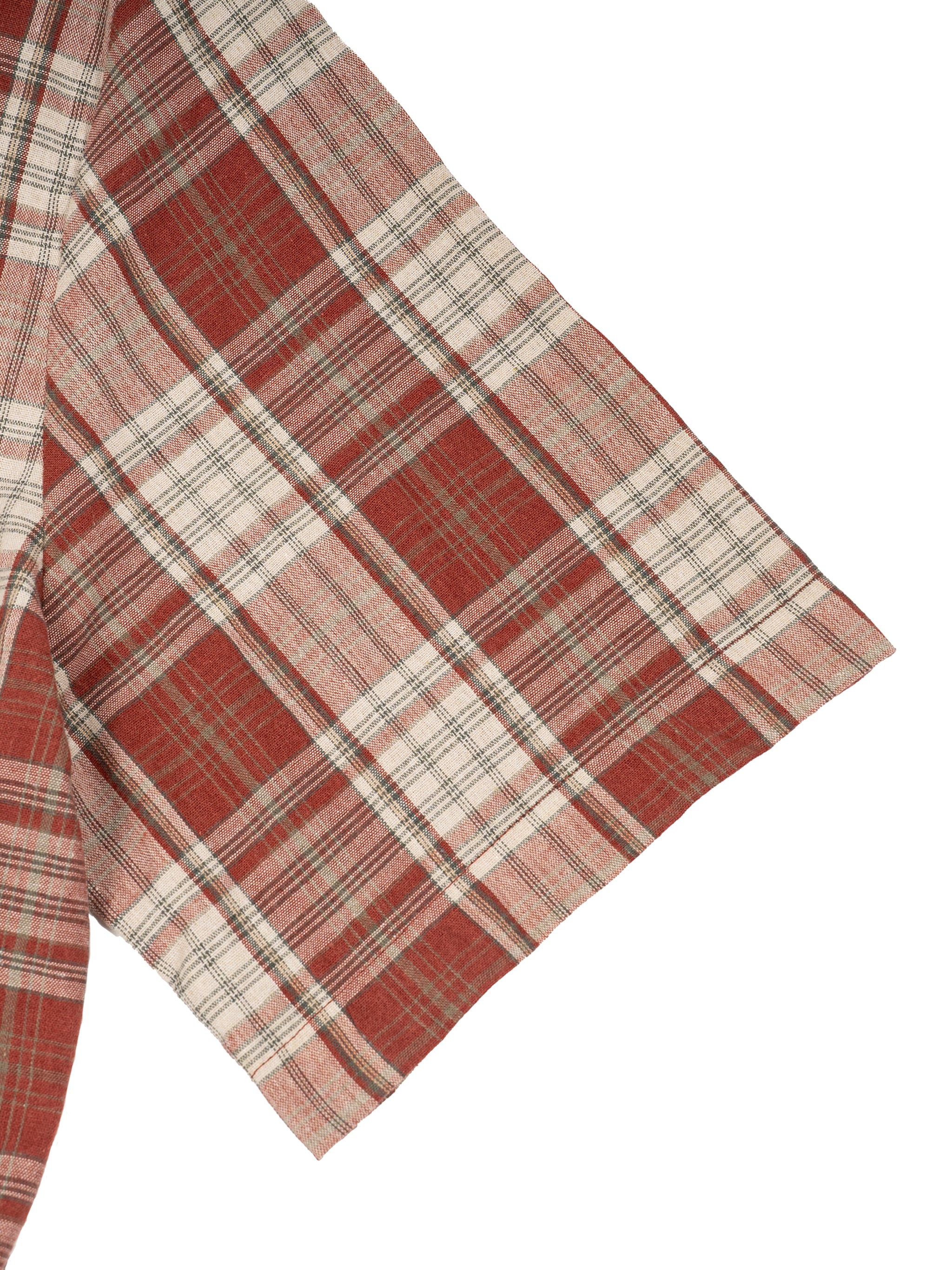 World Of Rock Unisex Plaid Boxy Short Sleeve Shirt