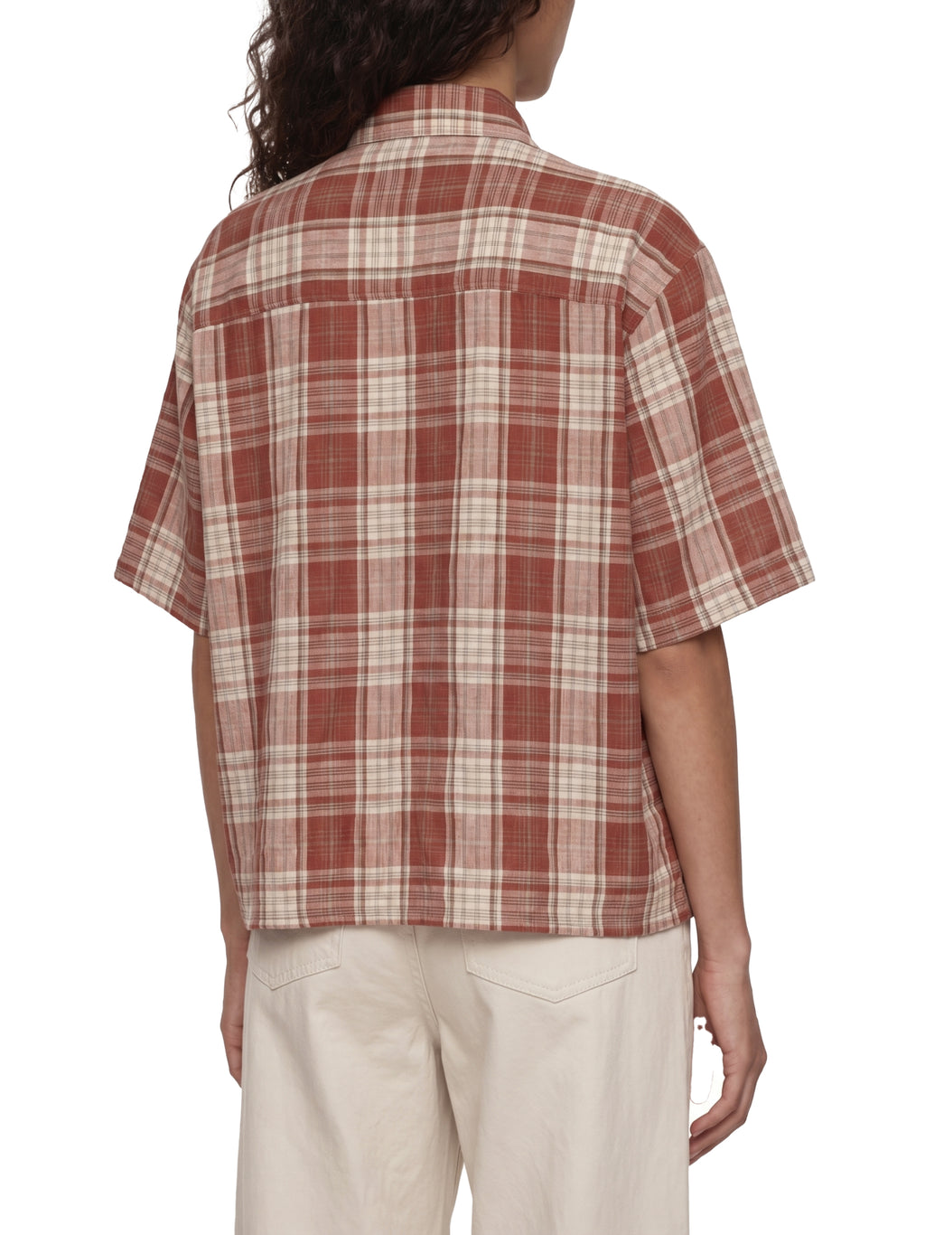 World Of Rock Unisex Plaid Boxy Short Sleeve Shirt