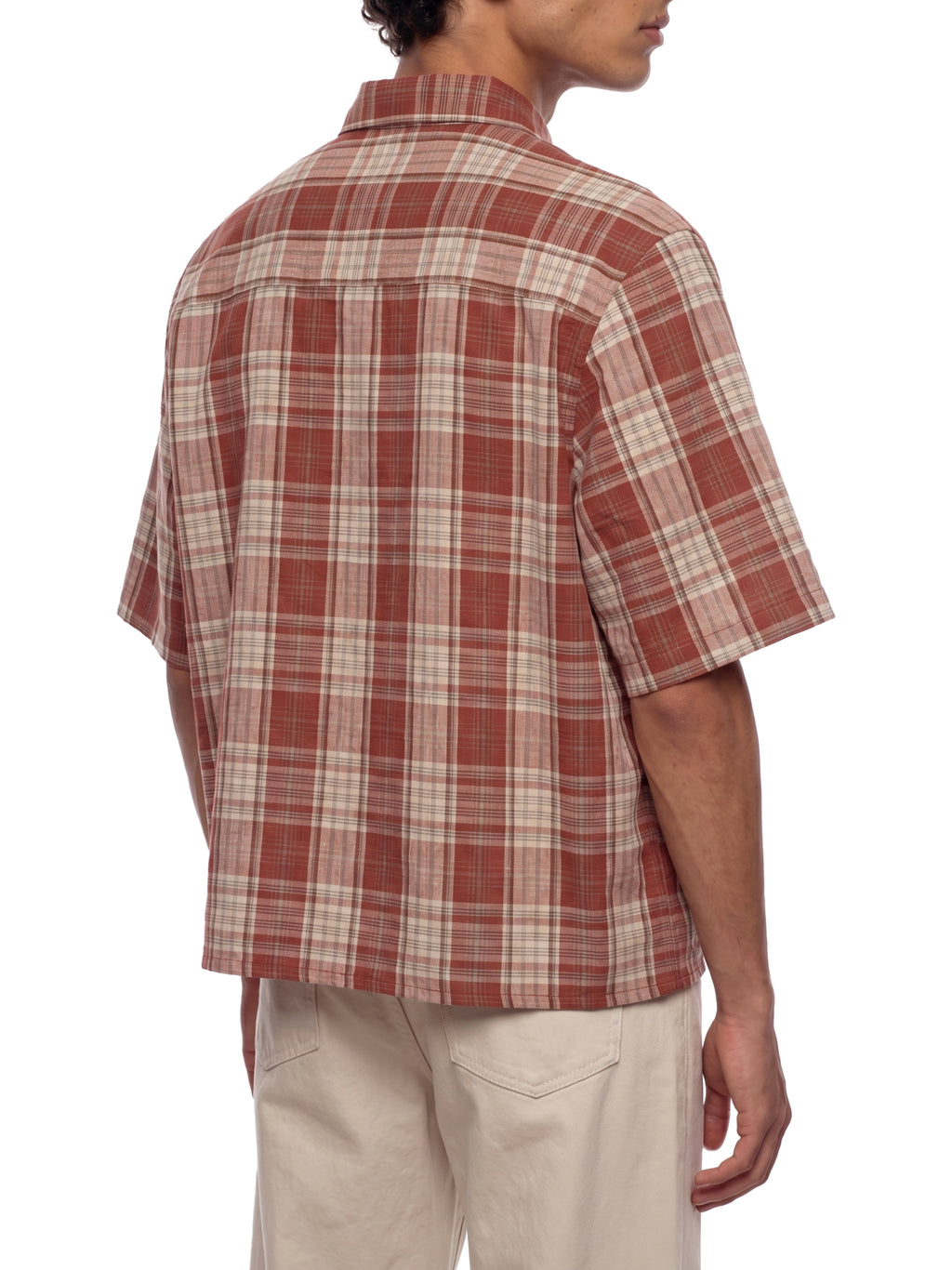 World Of Rock Unisex Plaid Boxy Short Sleeve Shirt