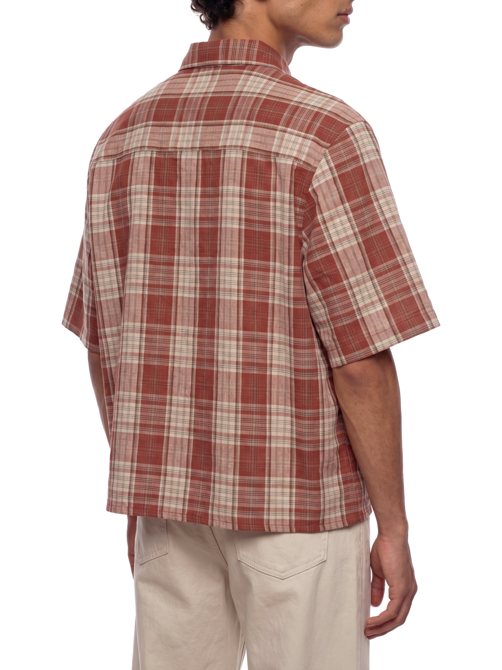 World Of Rock Unisex Plaid Boxy Short Sleeve Shirt