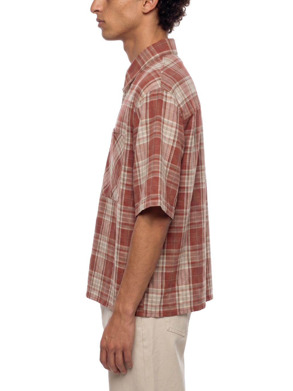 World Of Rock Unisex Plaid Boxy Short Sleeve Shirt