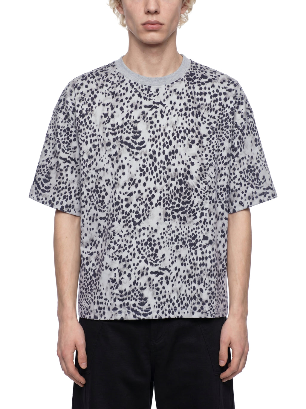 Leopard Print Boxy T-Shirt World Of Rock (NO IT'S NOT POLYESTER)