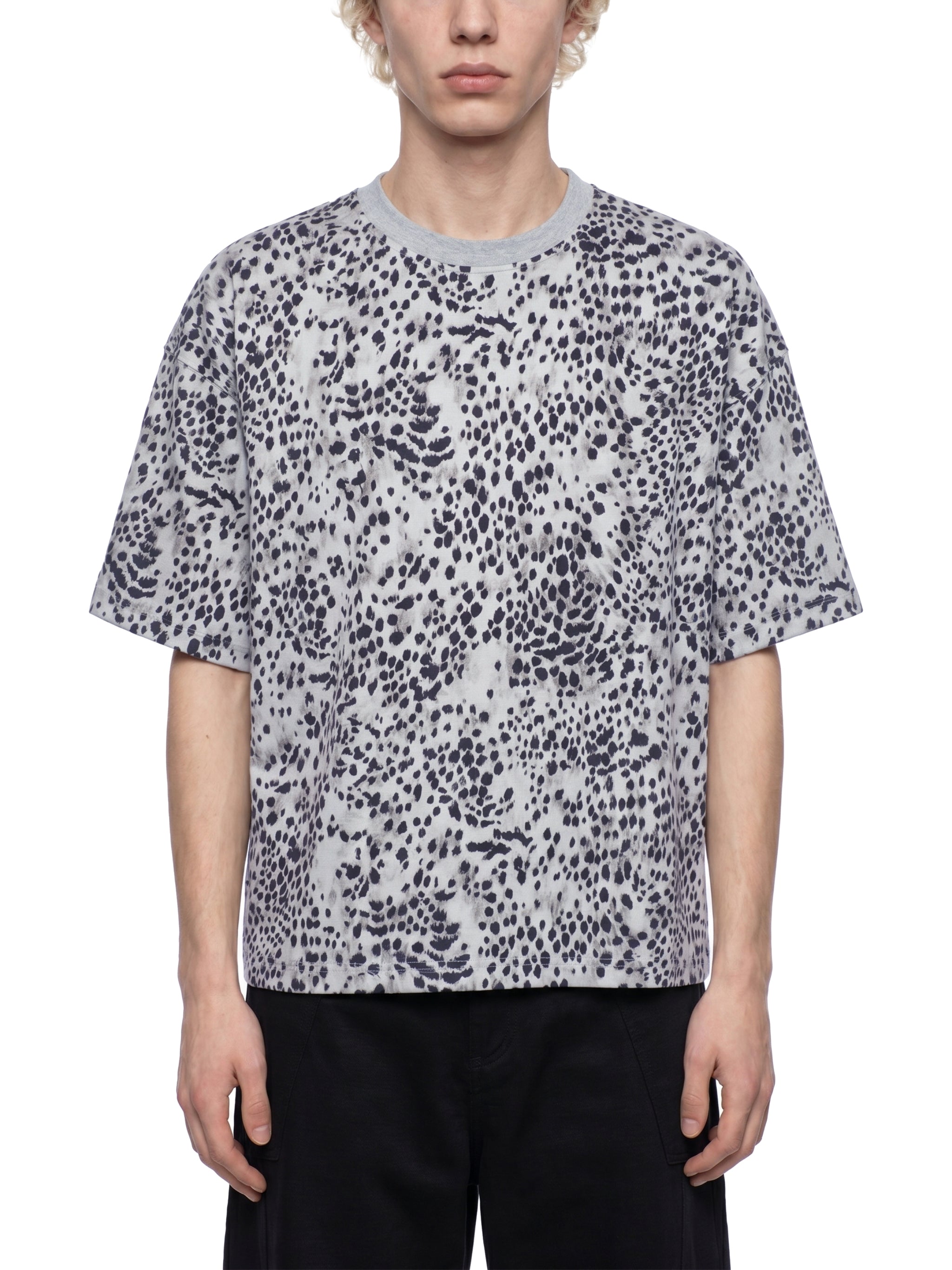 Leopard Print Boxy T-Shirt World Of Rock (NO IT'S NOT POLYESTER)