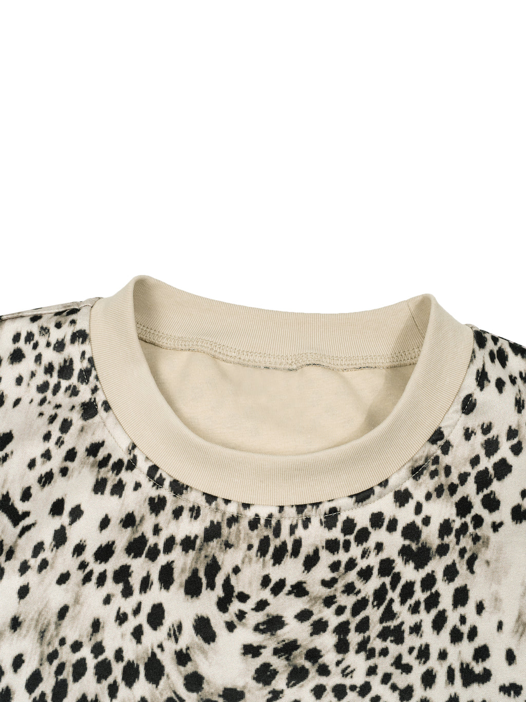 Leopard Print Boxy T-Shirt World Of Rock (NO IT'S NOT POLYESTER)