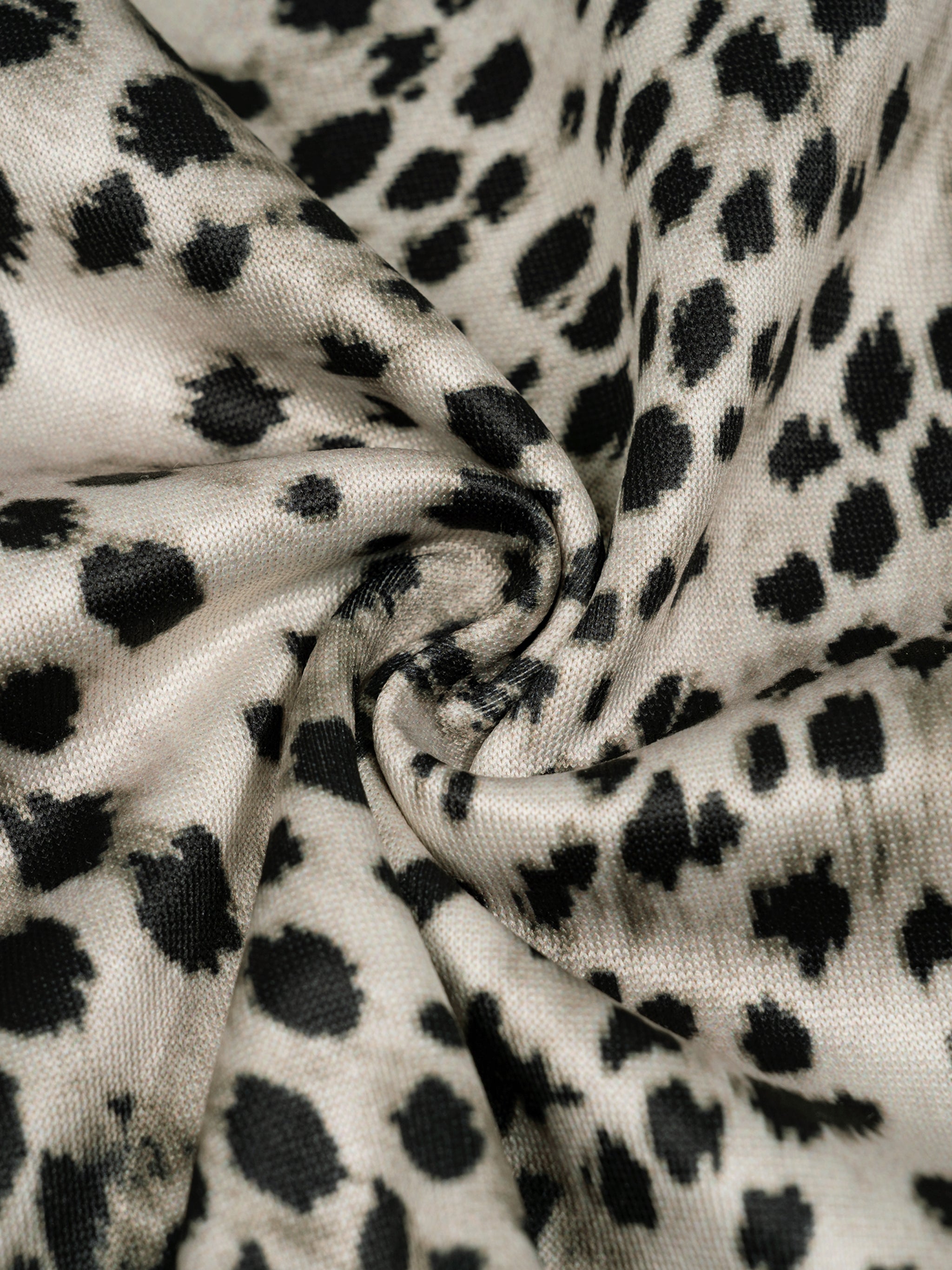 Leopard Print Boxy T-Shirt World Of Rock (NO IT'S NOT POLYESTER)