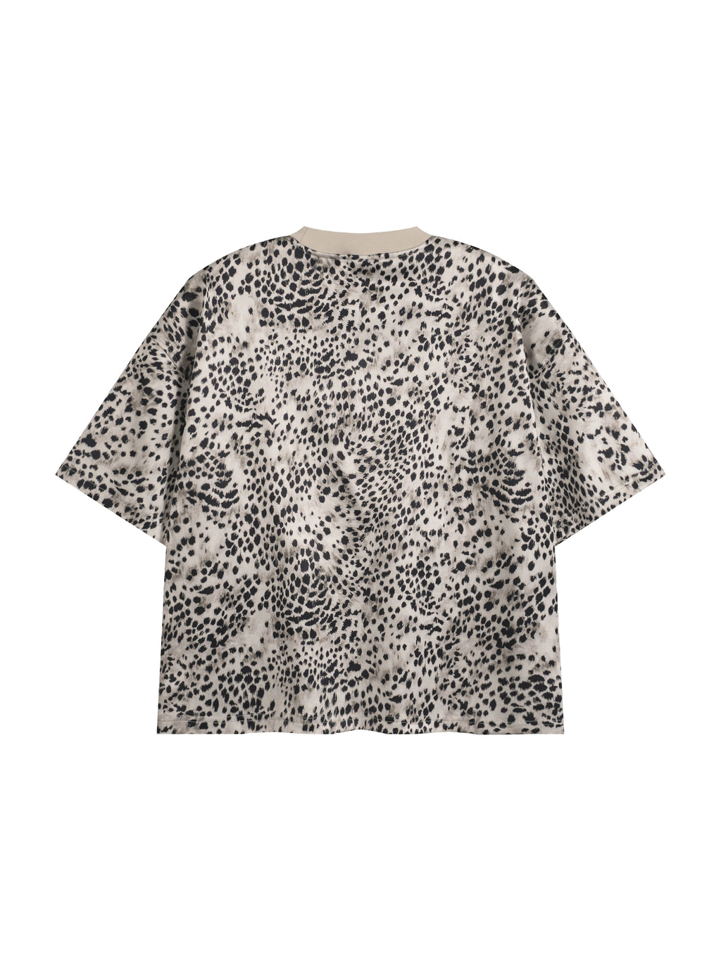Leopard Print Boxy T-Shirt World Of Rock (NO IT'S NOT POLYESTER)