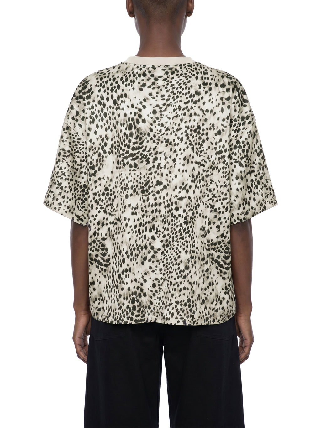 Leopard Print Boxy T-Shirt World Of Rock (NO IT'S NOT POLYESTER)
