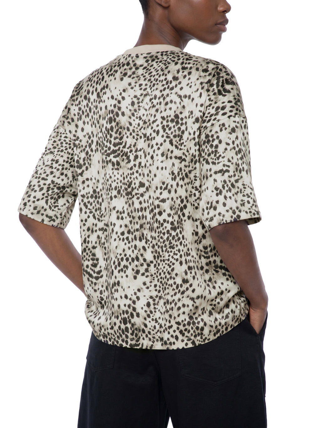 Leopard Print Boxy T-Shirt World Of Rock (NO IT'S NOT POLYESTER)