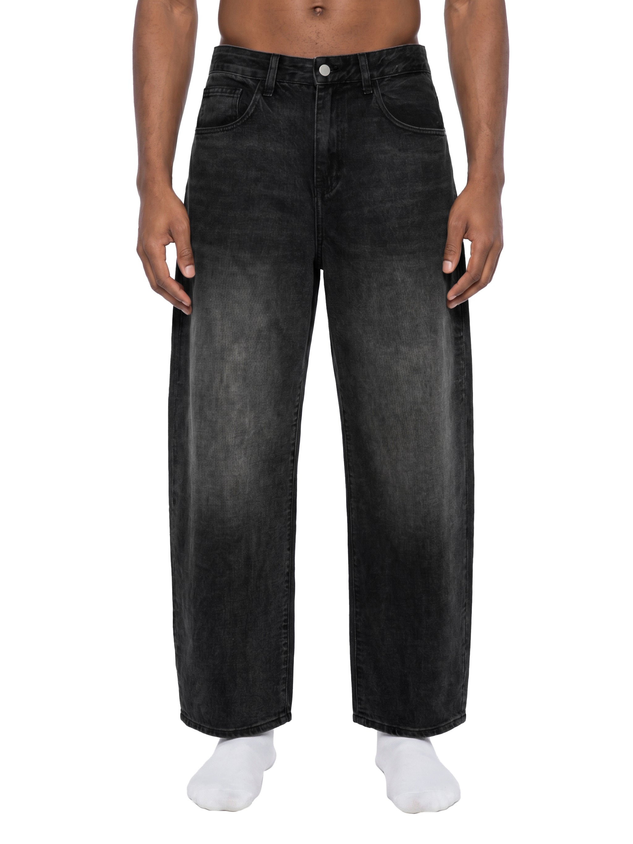 World Of Rock Sunfade Vintage Wash Barrel Leg Jeans
