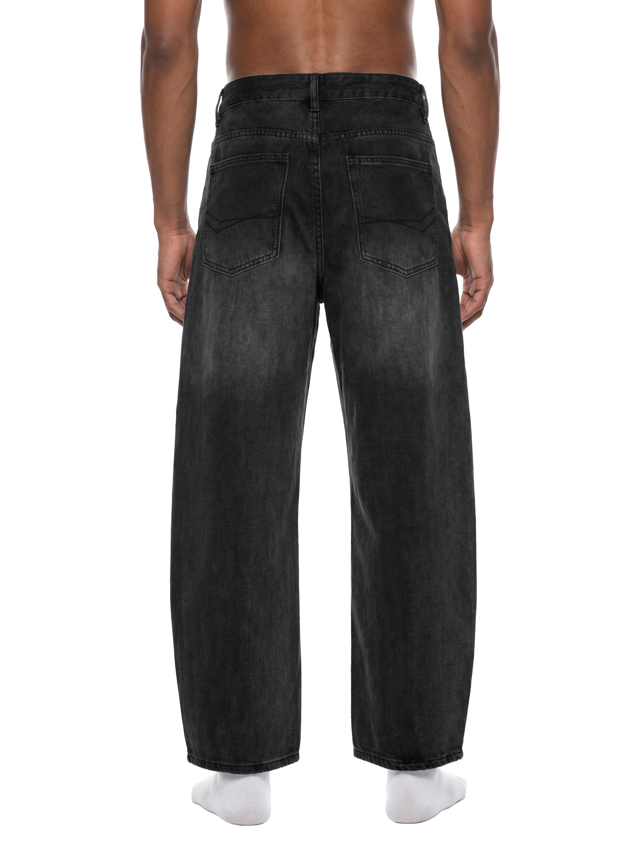 World Of Rock Sunfade Vintage Wash Barrel Leg Jeans