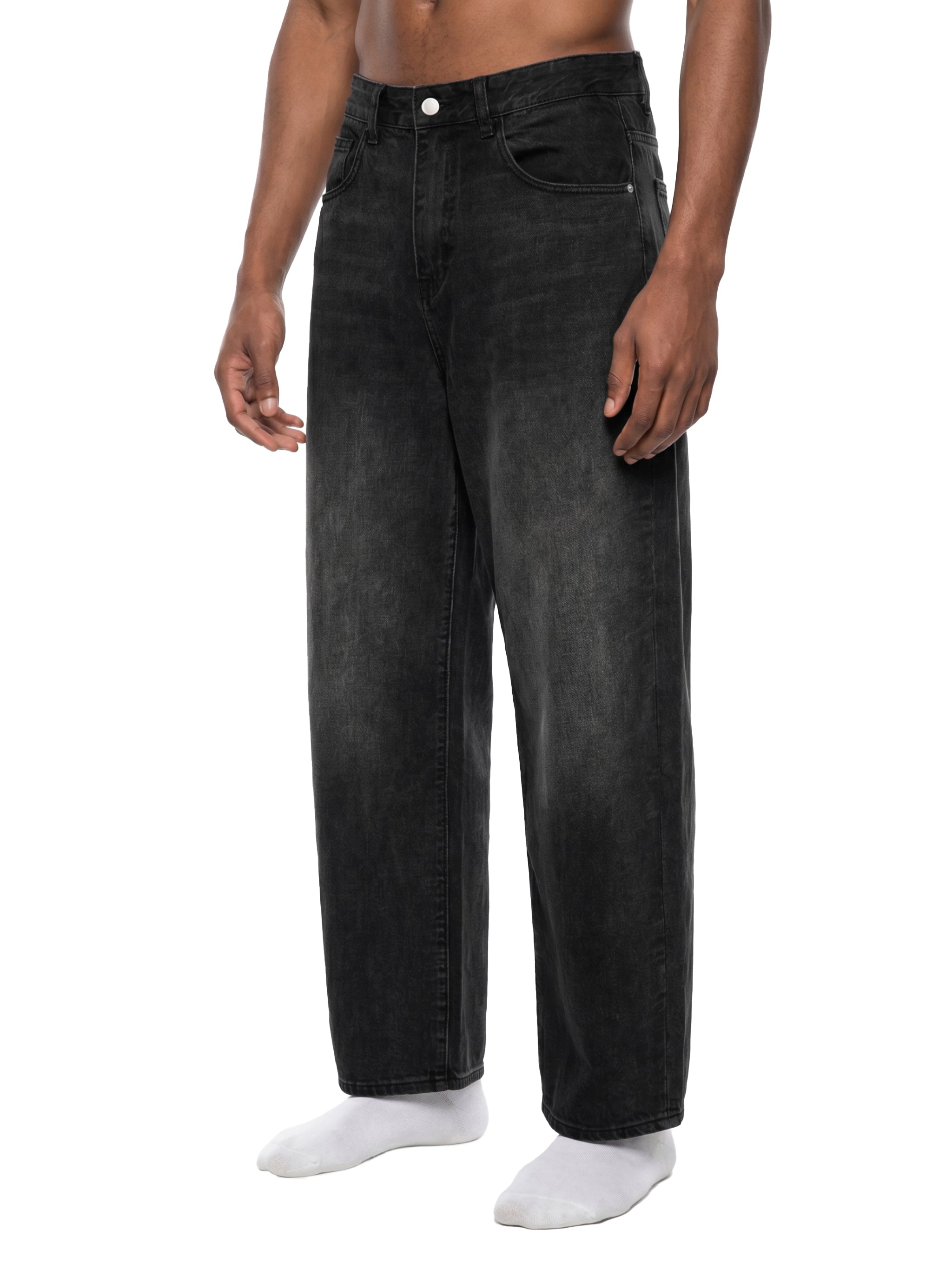 World Of Rock Sunfade Vintage Wash Barrel Leg Jeans
