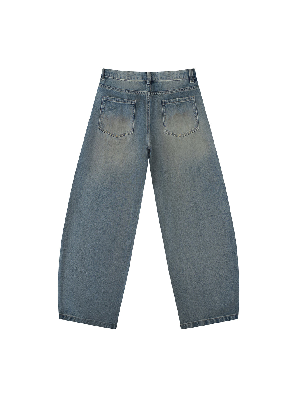 World Of Rock Distressed Barrel Leg Jeans
